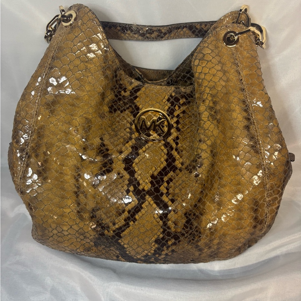 Michael Kors Snake Print Shoulder bag